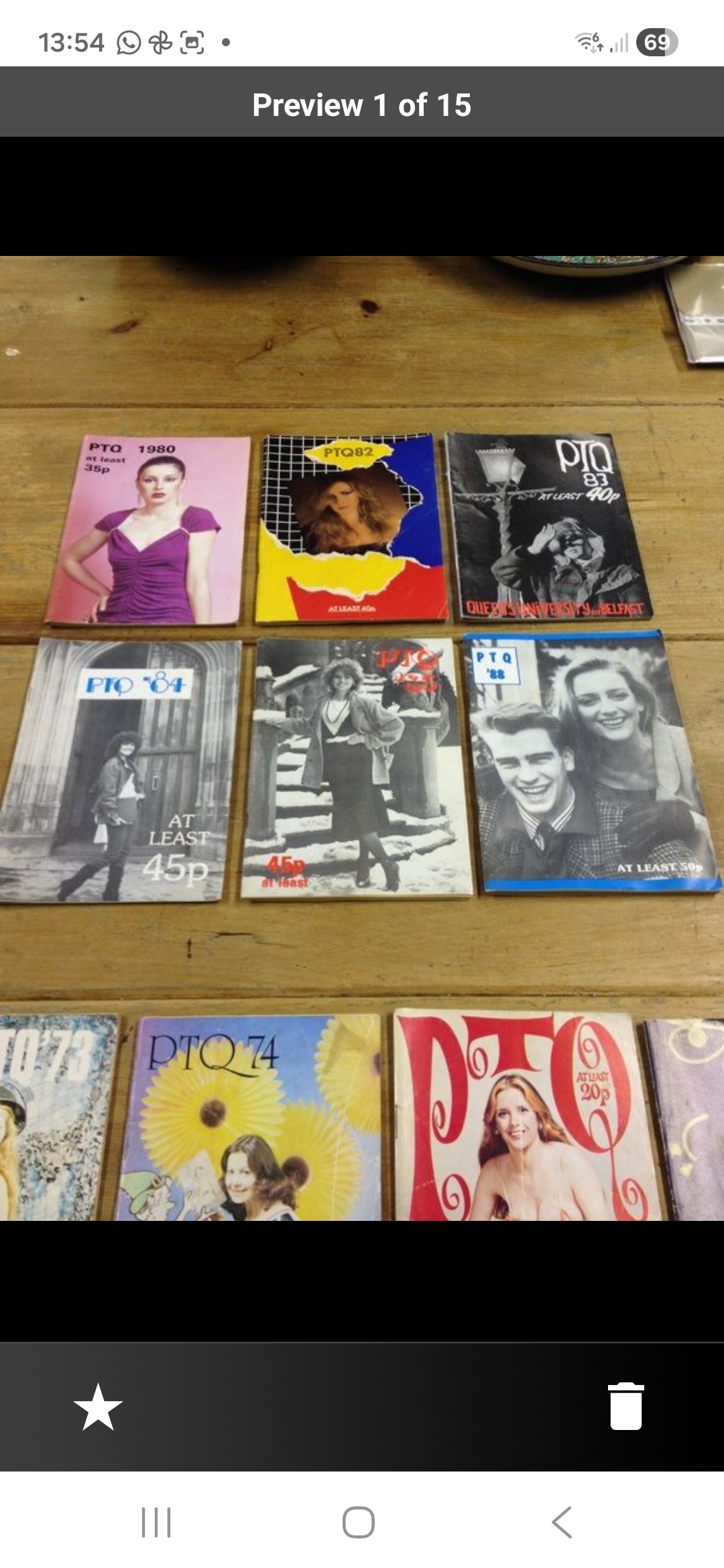 Lot of Old Queen's University Student Mags