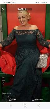 Evergreen Dress, full length, worn once, size 16 4