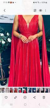 Beautiful Red ballgown, new , size 14, bought forc360, will sell for 250 1