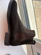Bally Luxury Suede Slip-On Mens Chelsea Boots Brown UK10 EU44 2