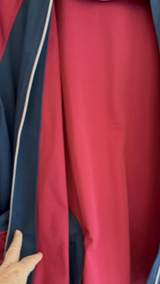 Greg Norman Full-Zip Golf Performance Weather Resistant Windbreaker Burgundy Navy Jacket XXL 4