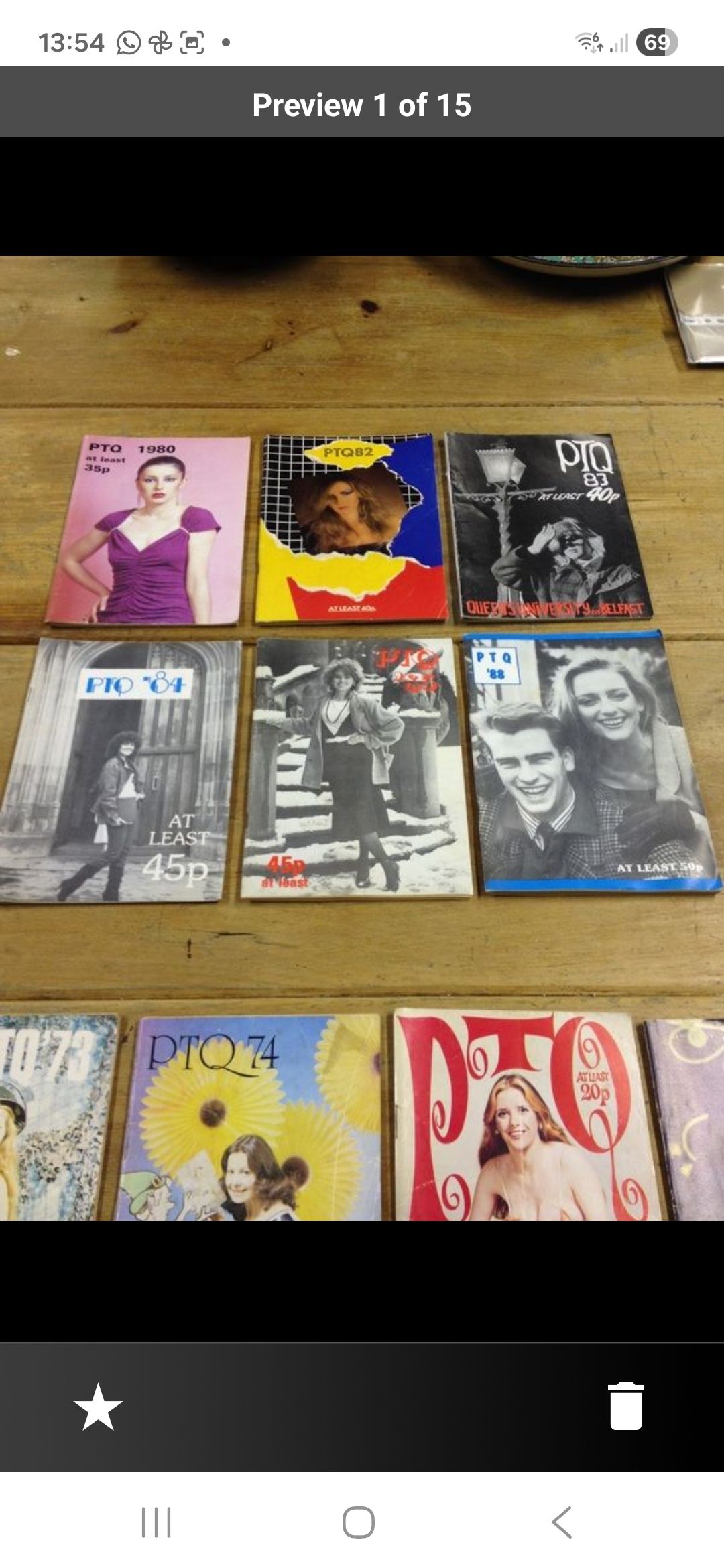 Lot of Old Queen's University Student Mags