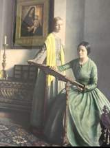 Classic English Genre Scene: "The Sampler" by L. Campbell Taylor, R.A. 4
