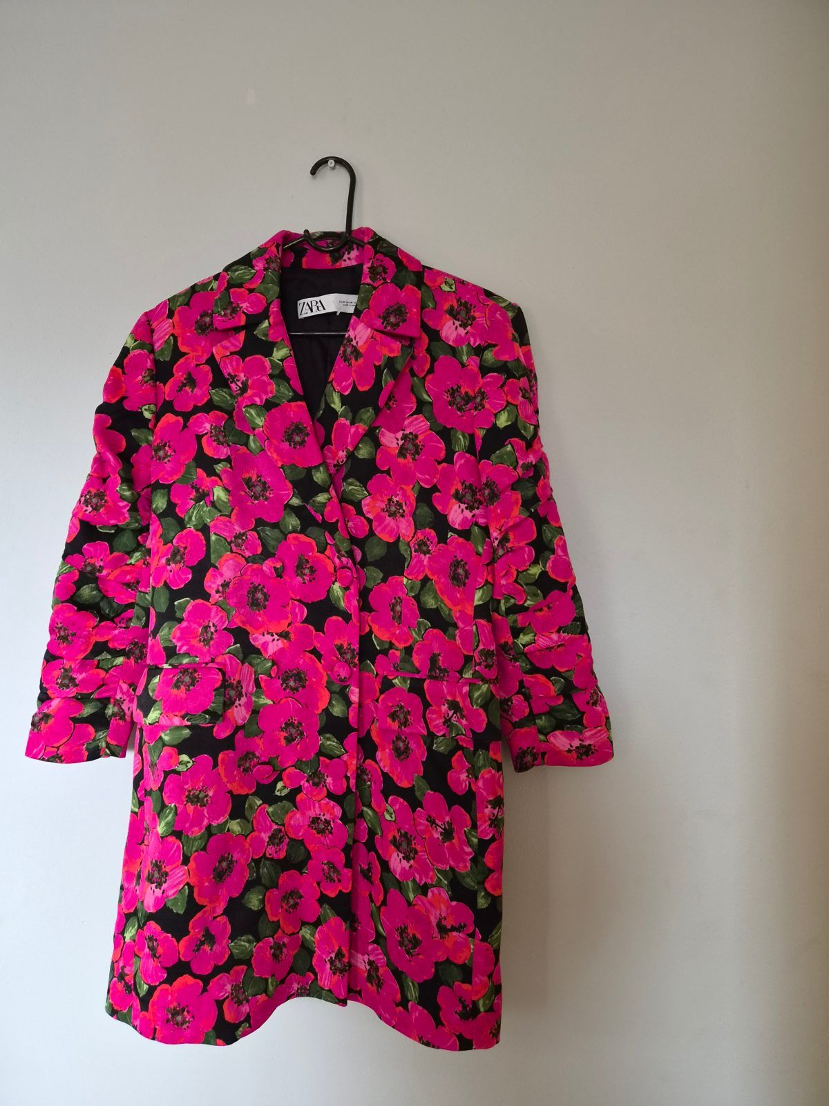 Zara Women Floral Print Dress Blazer 3137/029 Blogger Fav Size -M