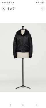 BRAND NEW WIITHOUT  - Brand: Giambattista Valli x H&M (2019 Capsule Collection) - Style: Leather Bomber / Aviator 9