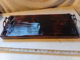 Rustic Handmade Wooden Serving Tray BBQ 5