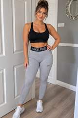 Nike pro Grey Training leggings size M 1