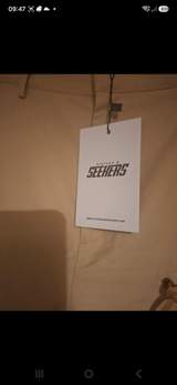 Sisters & Seekers Beige wide leg Trousers size small 5