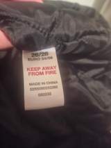 Essence Black Faux Fur Trim winter coat size 26/28 8