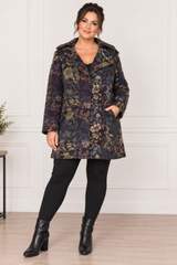 Vintage floral coat fully-lined size L 1
