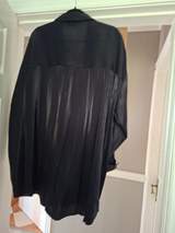 F&F Black Satin-Effect oversized blouse size 20 2