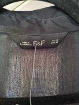F&F Black Satin-Effect oversized blouse size 20 5