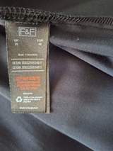 F&F Black Satin-Effect oversized blouse size 20 6