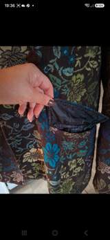 Vintage floral coat fully-lined size L 6