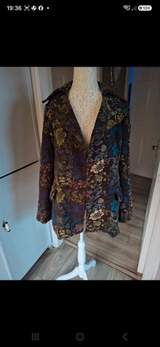 Vintage floral coat fully-lined size L 5