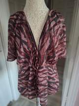 Pink Burgundy layered chiffion Top 3