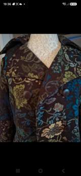 Vintage floral coat fully-lined size L 7