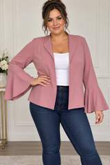 Primark Dusky pink bell sleeves blazer size 16 1