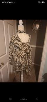 Shein zabra print asymmetric blouse 7