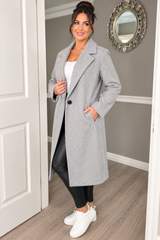 Dunnes Grey Longline coat 2