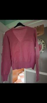 Dusty pink rose pearl detail cardigan size xl 6