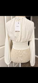 Bershka Cream/ivory blouse size M 3