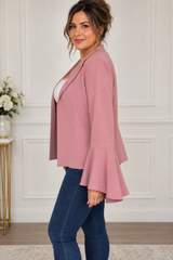 Primark Dusky pink bell sleeves blazer size 16 2
