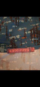 Kate&Pippa Teal blue abstract dress size XL 9