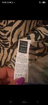Shein zabra print asymmetric blouse 8