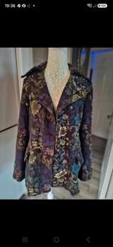 Vintage floral coat fully-lined size L 4