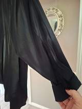 F&F Black Satin-Effect oversized blouse size 20 3