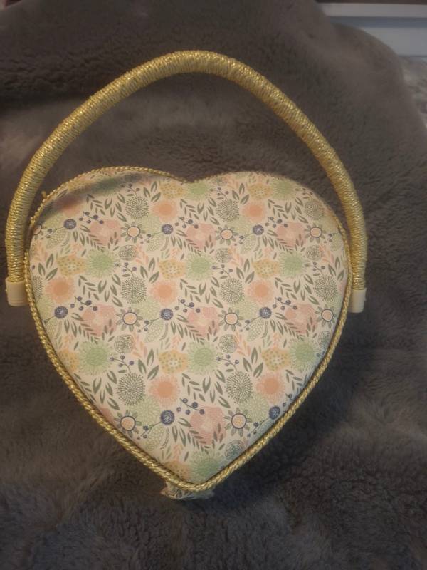 Heart shaped Sewing basket