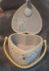 Heart shaped Sewing basket 2