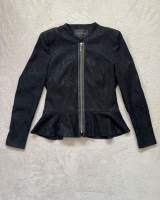 River Island black lace peplum jacket UK10 1