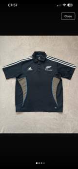 Vintage 2007 Adidas All Blacks Rugby polo shirt size Small 1