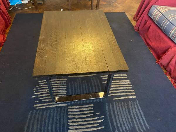 Solid oak coffee tables.