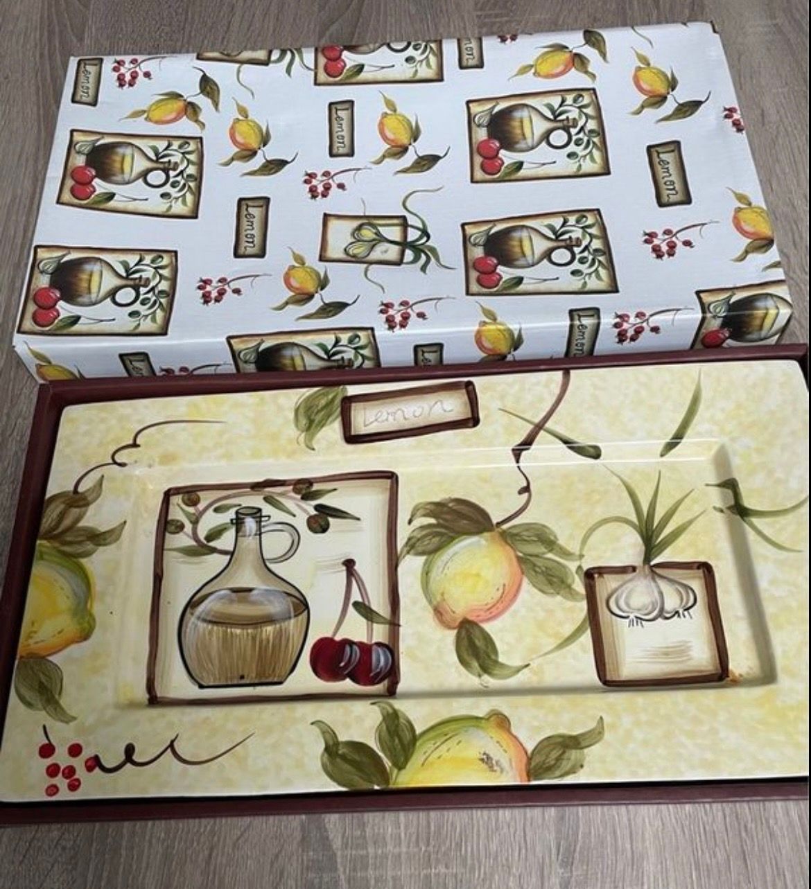 Kavanagh Giftware hand-painted sandwich plate