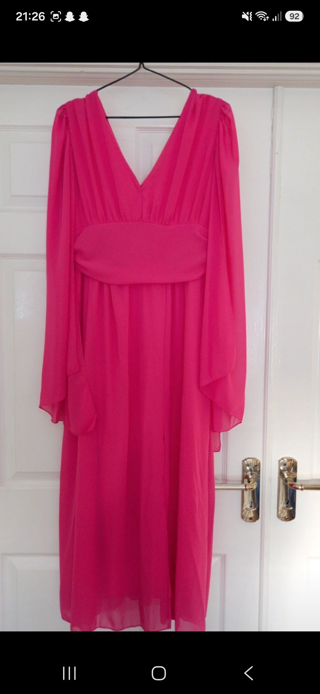 Fuchsia Pink Midi Dress