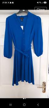 Royal Blue Shirt dress 1