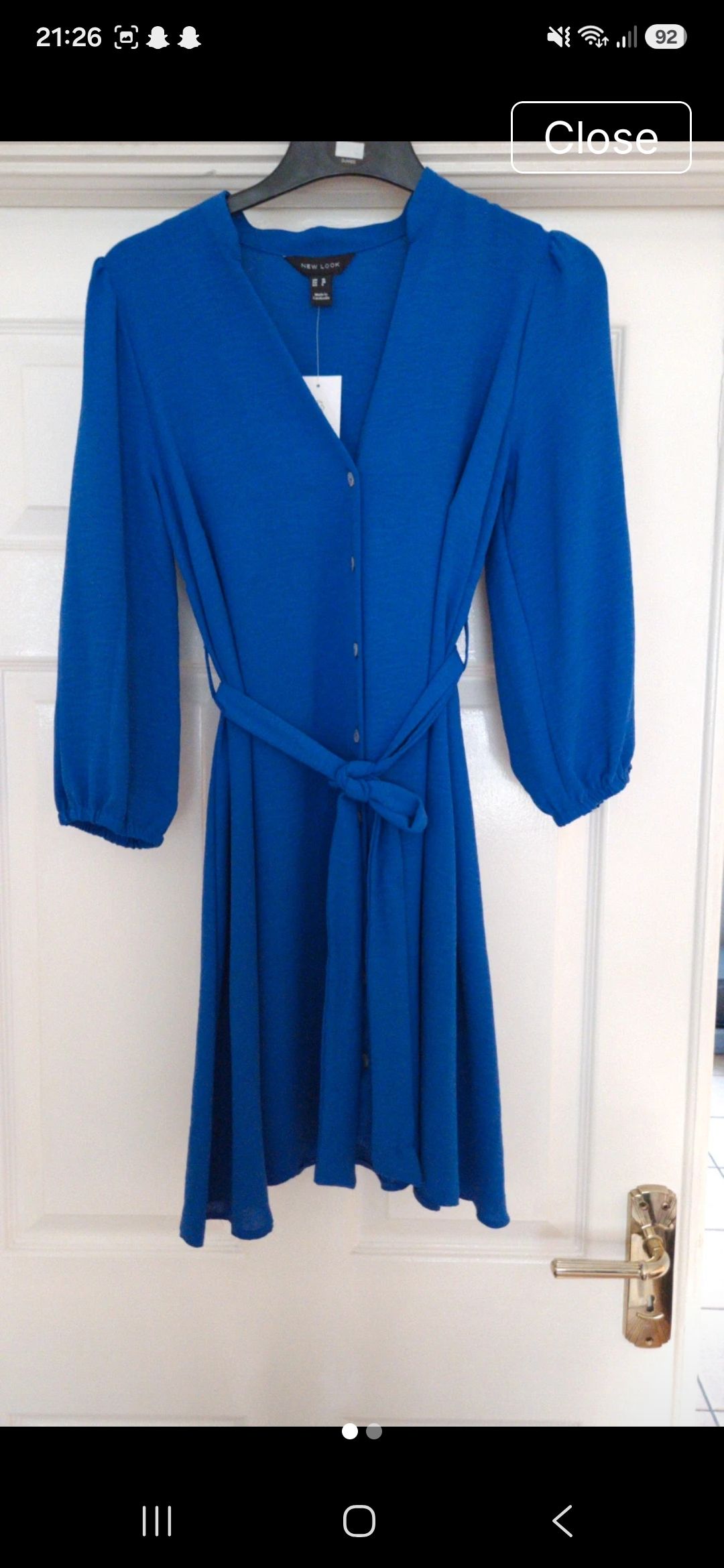 Royal Blue Shirt dress