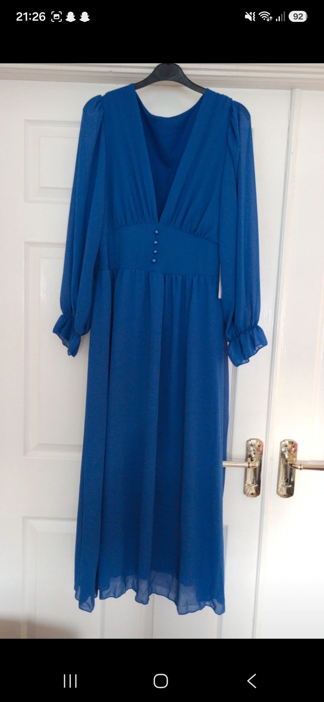 Royal blue Midi Dress