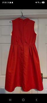 Vibrant Red sleeveless Cocktail Dress 2