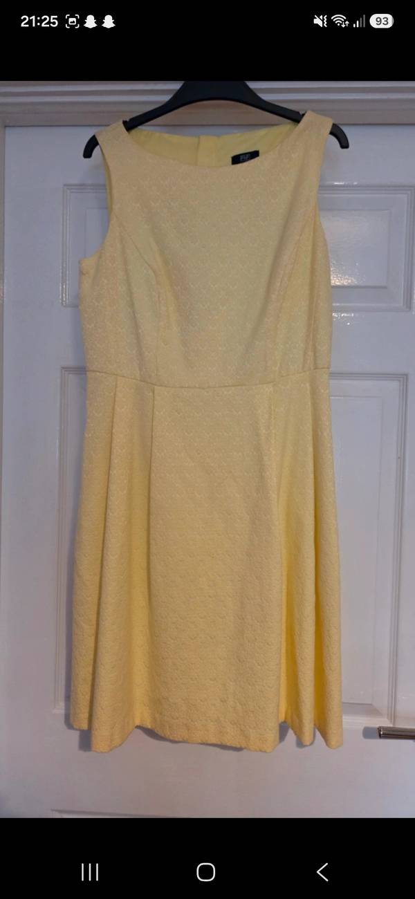 Sleevless , knee length fit and flare dress