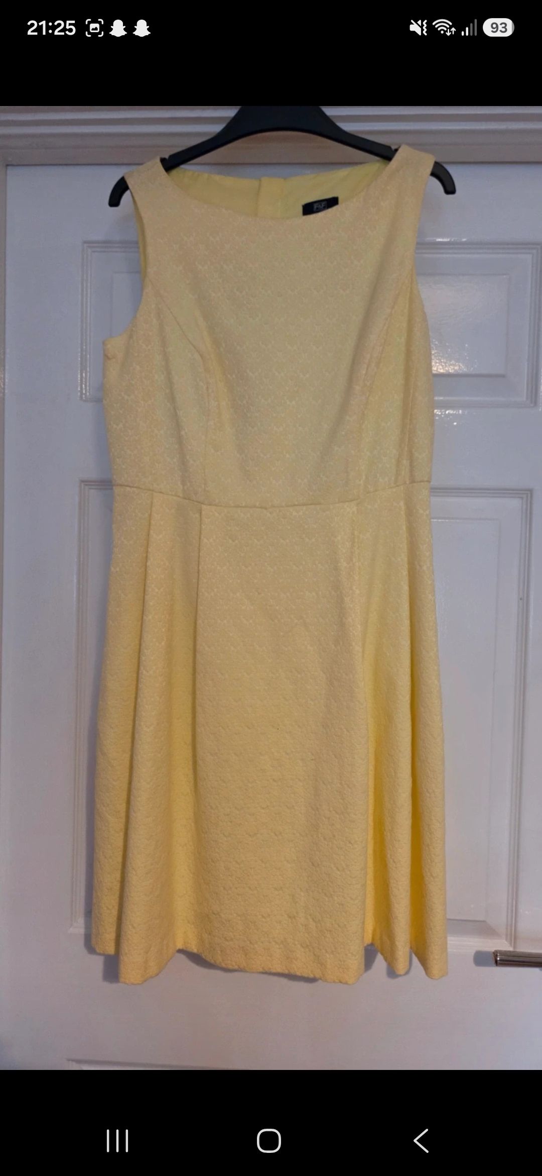 Sleevless , knee length fit and flare dress