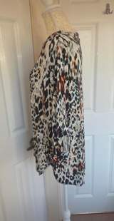 Wallis Petite Animal Print Long Sleeve Tunic Top – Size L 5