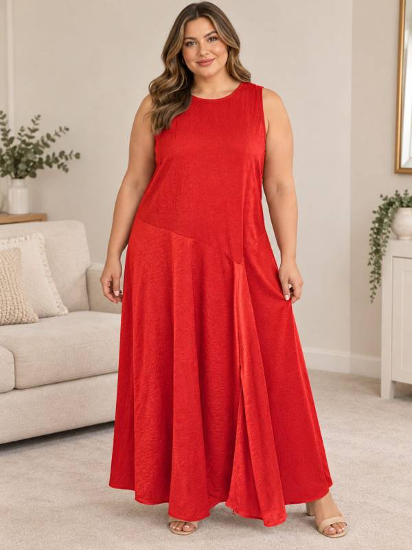 Primark Rust Asymmetric Maxi Dress Size 18 BNWT