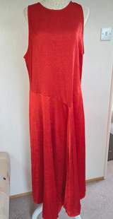 Primark Rust Asymmetric Maxi Dress Size 18 BNWT 3