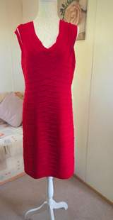 Frank Lyman Red Ruched Occasion Dress UK 14 2