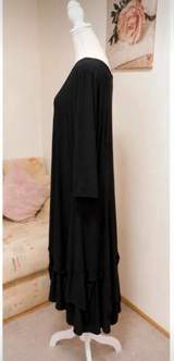 Magna Black Ruffle Hem Maxi Dress Plus Size 24/26 5