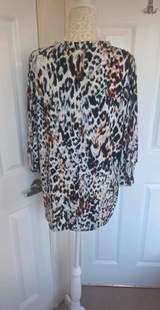 Wallis Petite Animal Print Long Sleeve Tunic Top – Size L 6